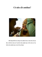Tài liệu Có nên cắt amiđan? pdf