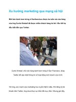 Tài liệu Xu hướng marketing qua mạng xã hội pptx