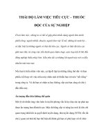 Tài liệu THÁI ĐỘ LÀM VIỆC TIÊU CỰC – THUỐC ĐỘC CỦA SỰ NGHIỆP Ở nơi làm việc, docx