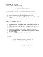Tài liệu ĐỀ THI MÔN TIN HỌC ỨNG DỤNG CN ppt