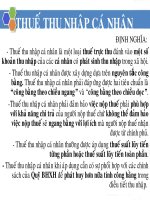 Bài giải thuế thu nhập cá nhân 
