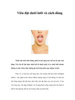 Tài liệu Viên đặt dưới lưỡi và cách dùng doc