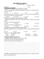 Tài liệu DE KIEM TRA TUAN 22- LOP 5