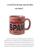 Tài liệu Làm thế nào để ngăn chặn dứt điểm nạn Spam? docx