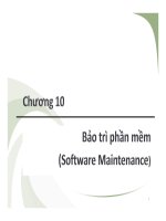 BẢO TRÌ PHẦN MỀM