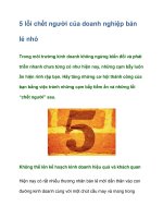 Tài liệu 5 lỗi chết người của doanh nghiệp bán lẻ nhỏ docx