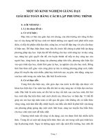 Gián án SKKN-kinh nghiem day giai BT bang cach lap pt