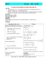 Gián án GIÁO ÁN ĐS 9 TUẦN 27