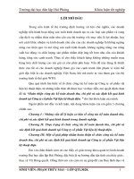 Hoàn thiện công tác kế toán doanh thu, chi phí và xác định kết quả kinh doanh tại công ty cổ phần vật liệu kỹ thuật điện 