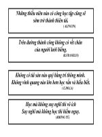 Tài liệu Châm ngôn hay về sách