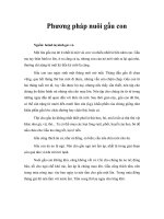 Tài liệu Phương pháp nuôi gấu con doc