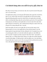 Tài liệu Coi khách hàng như con mồi là tự ký giấy khai tử pdf