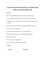 Tài liệu Cấp giấy chứng nhận đủ điều kiện sản xuất kinh doanh giống cây trồng lâm nghiệp chính ppt