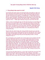 Tài liệu Suy nghĩ về công bằng xã hội ở Việt Nam hiện nay ppt