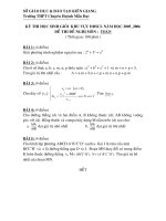 Tài liệu Đề thi và đáp án kỳ thi học sinh giỏi khu vực ĐBSCL ppt