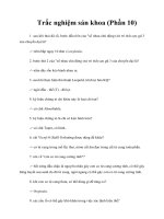 Tài liệu Trắc nghiệm sản khoa (Phần 10) doc