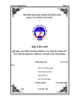 VAI TRÒ và HOẠT ĐỘNG của TRUNG tâm lưu ký CHỨNG KHOÁN  NHỮNG vấn đề còn tồn ĐỌNG 