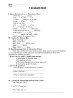 Bài giảng DE KT 45'''' (UNIT9-UNIT11)