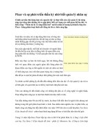 Tài liệu Pixar và sự phát triển thần kỳ nhờ biết quản lý nhân sự docx