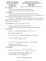 Bài giảng Đề thi Giáo viên giỏi môn Toán.