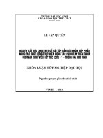 Nghiên cứu lựa chọn một số bài tập dẫn dắt nhằm góp phần nâng cao chất lượng thực hiện động tác chuối tay trên thảm cho nam sinh viên lớp TD2 (209)   1   trường đại học vinh 