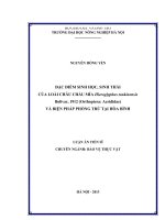 ĐẶC điểm SINH học, SINH THÁI của LOÀI CHÂU CHẤU mía hieroglyphus tonkinensis bolivar, 1912 (orthoptera acrididae) và BIỆN PHÁP PHÒNG TRỪ tại hòa BÌNH 