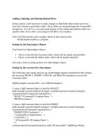 Tài liệu Adding, Updating, and Deleting Related Rows In this section, you''''ll learn how to make changes in docx