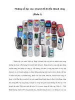 Tài liệu Những nỗ lực của Alcatel để đi đến thành công (Phần 1) ppt