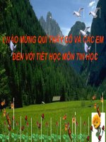 Gián án bai 5. Thao tac voi bang tinh