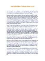 Tài liệu Sự nhận diện Chèo qua âm nhạc ppt