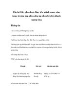 Tài liệu Cấp lại Giấy phép hoạt động bến khách ngang sông trong trường hợp phân chia sáp nhập bến bến khách ngang sông doc