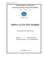 Hoàn thiện công tác kế toán tiền lương và các khoản trích theo lương tại công ty cổ phần thương mại dịch vụ vận tải xi măng hải phòng 