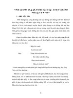 Một số biện pháp phát triển ngôn ngữ mạch lạc cho trẻ mẫu giáo 3-4 tuổi