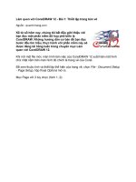Tài liệu Làm quen với CorelDRAW 12 Thiết lập trang bản vẽ ppt