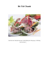 Tài liệu Bò Tái Chanh doc