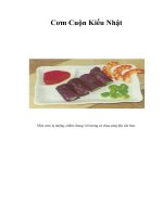 Tài liệu Cơm Cuộn Kiểu Nhật docx
