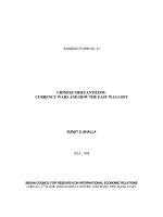 Tài liệu Chinese mercantilism - Currency wars and How The east was lost pptx