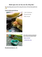 Tài liệu Bánh ngon cho các fan của sầu riêng đây! docx