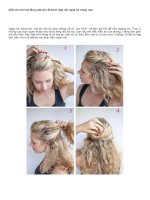 Tóc búi đỏm dáng tự làm tại gia