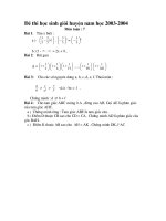 Bài soạn de thi hoc sinh gioi huyen nam hoc 2003-2004 toan 7