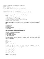 Tài liệu ĐỀ THI CUỘC THI TRẮC NGHIỆM TRỰC TUYẾN 2010 Môn thi: Sinh học (Đề số 2) docx