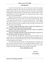 Hoàn thiện tổ chức kế toán doanh thu, chi phí và xác định kết quả kinh doanh tại công ty TNHH may thiên nam 