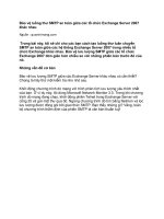 Tài liệu Bảo vệ luồng thư SMTP an toàn giữa các tổ chức Exchange Server 2007 khác nhau pdf