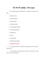 Tài liệu Ôn thi tốt nghiệp - Đau ngực docx