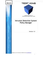 Tài liệu Intrusion Detection System Policy Manager ppt