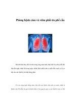 Tài liệu Phòng bệnh cúm và viêm phổi do phế cầu doc