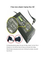 Tài liệu Chọn mua adapter laptop thay thế ppt