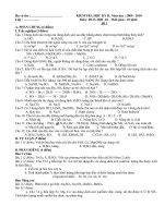 Tài liệu Đề kiểm tra HKII hóa học 10 (2009-2010) doc