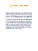 Tài liệu VỊT QUAY LẠNG SƠN doc
