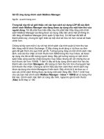 Tài liệu Gỡ lỗi ứng dụng chính sách Mailbox Manager docx